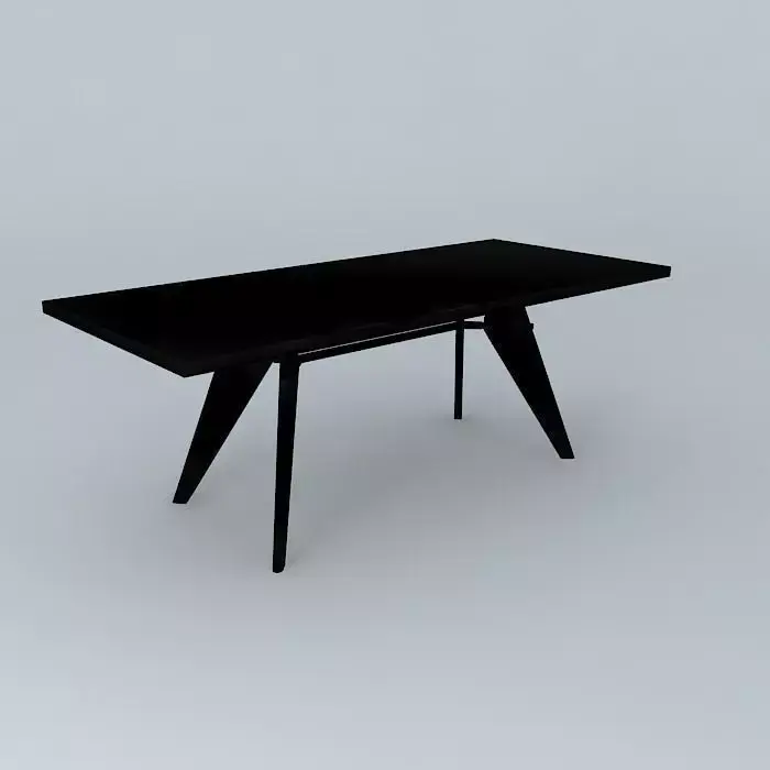 Small EM Table Jean Prouvé 1950 Free 3D model