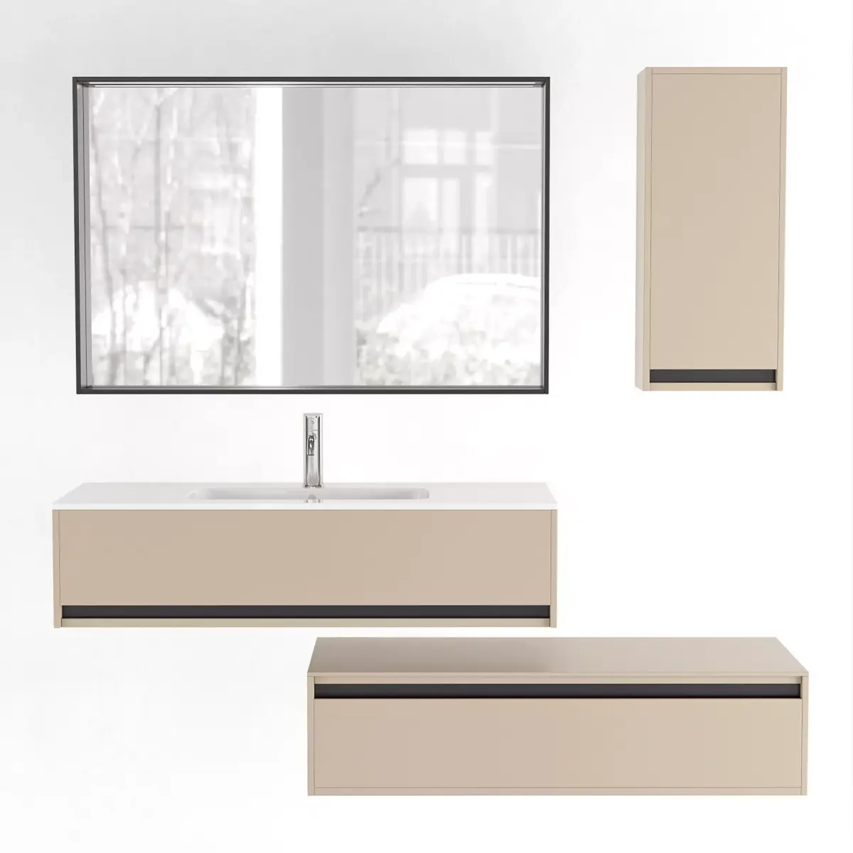 Bathroom Furniture Logik Free 3D model