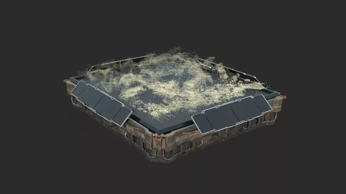 Future Sci-Fi Holographic Computer Map 3D model