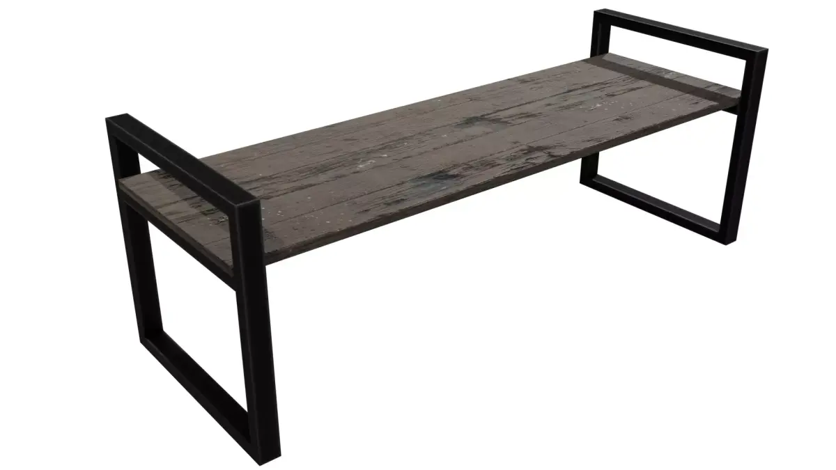 Public Bench  Low-poly 3D model purchase