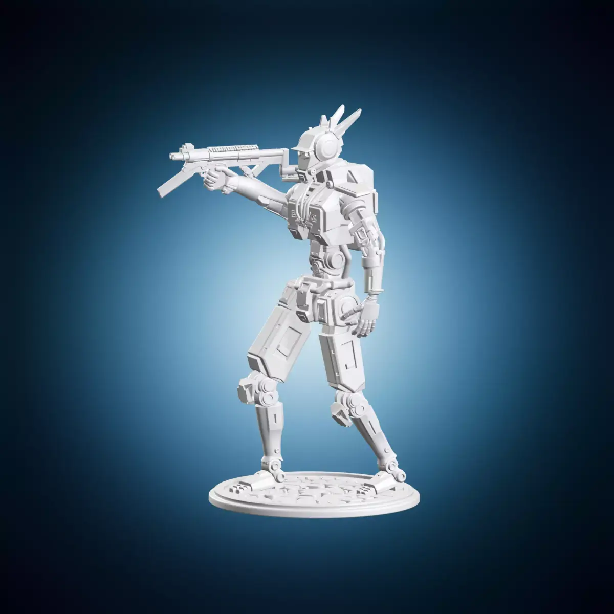 Futuristic Robot Soldier 3D print model