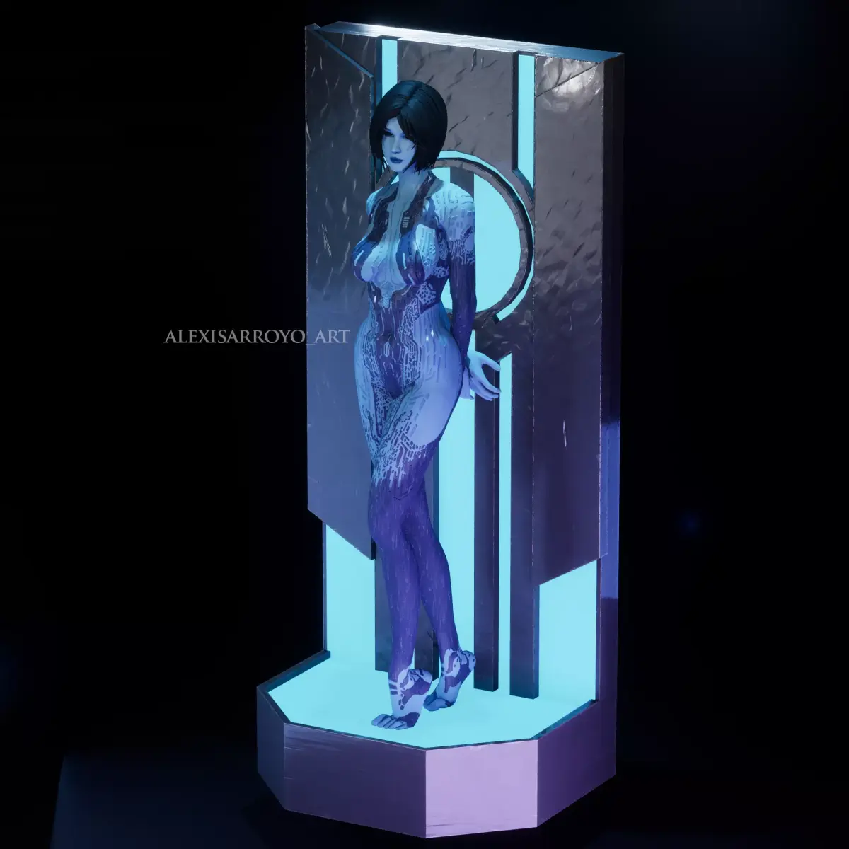 Halo Cortana Holographic Version 3D print model purchase