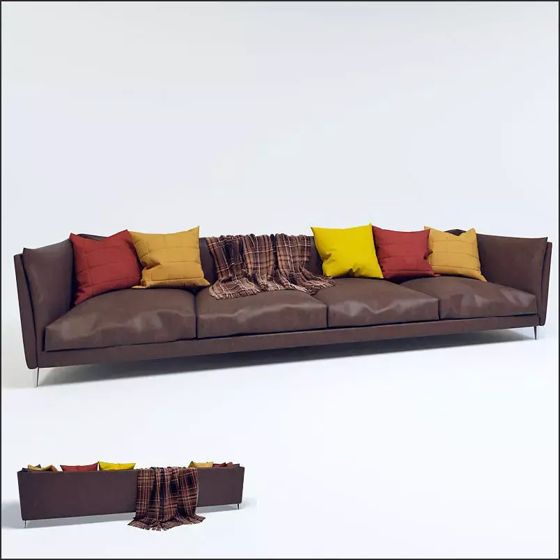 Leather sofa Free 3D model purchase