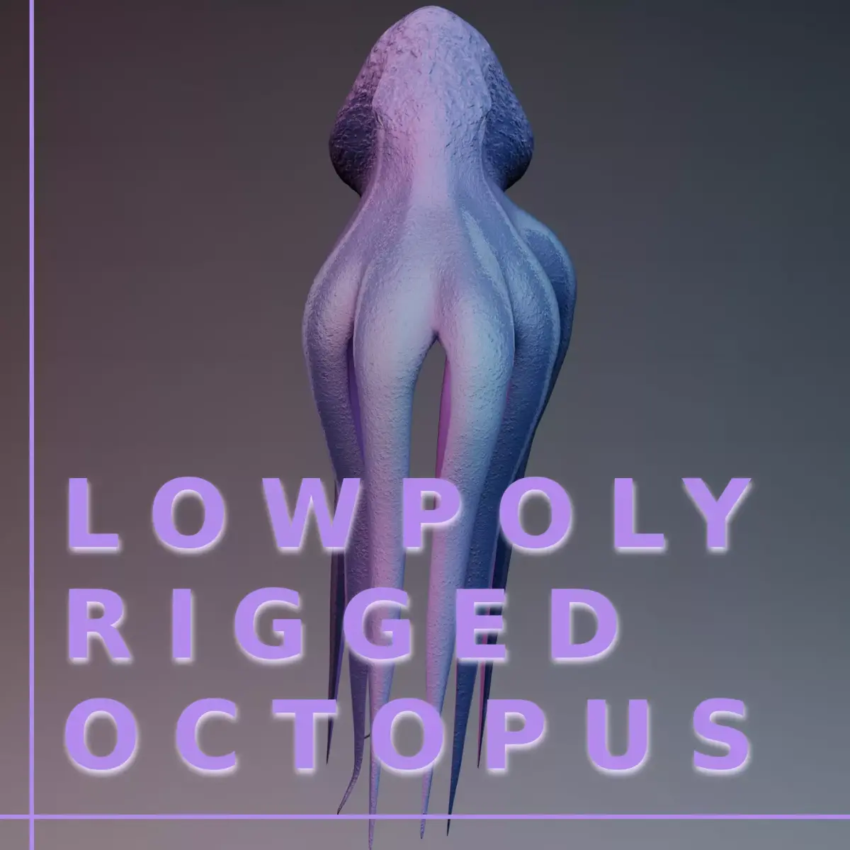 Octopus Low-poly 3D model shop