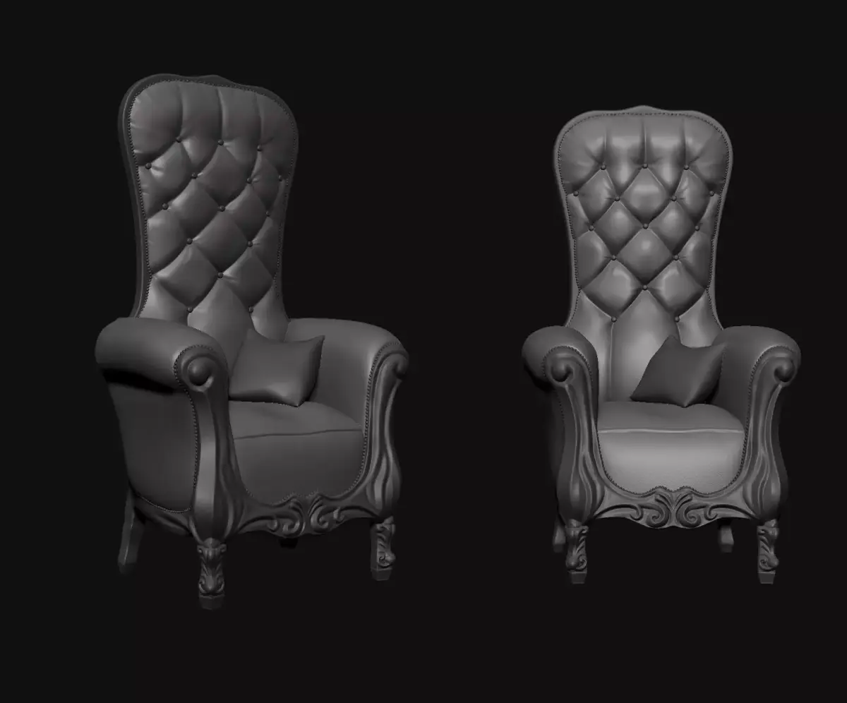 Old Armchair - Diorama Art 3D print model