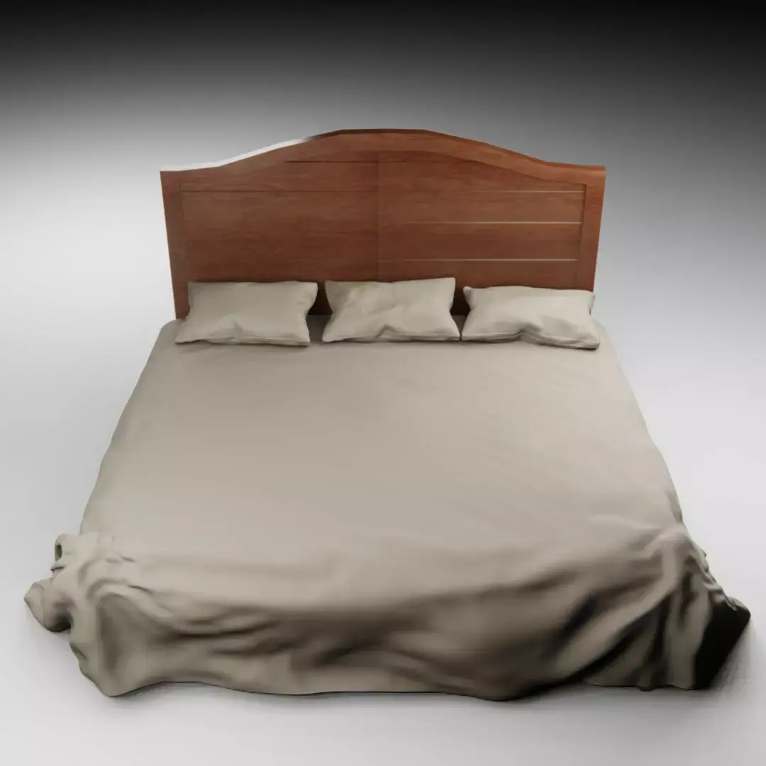 Old Timey Bed Free 3D model