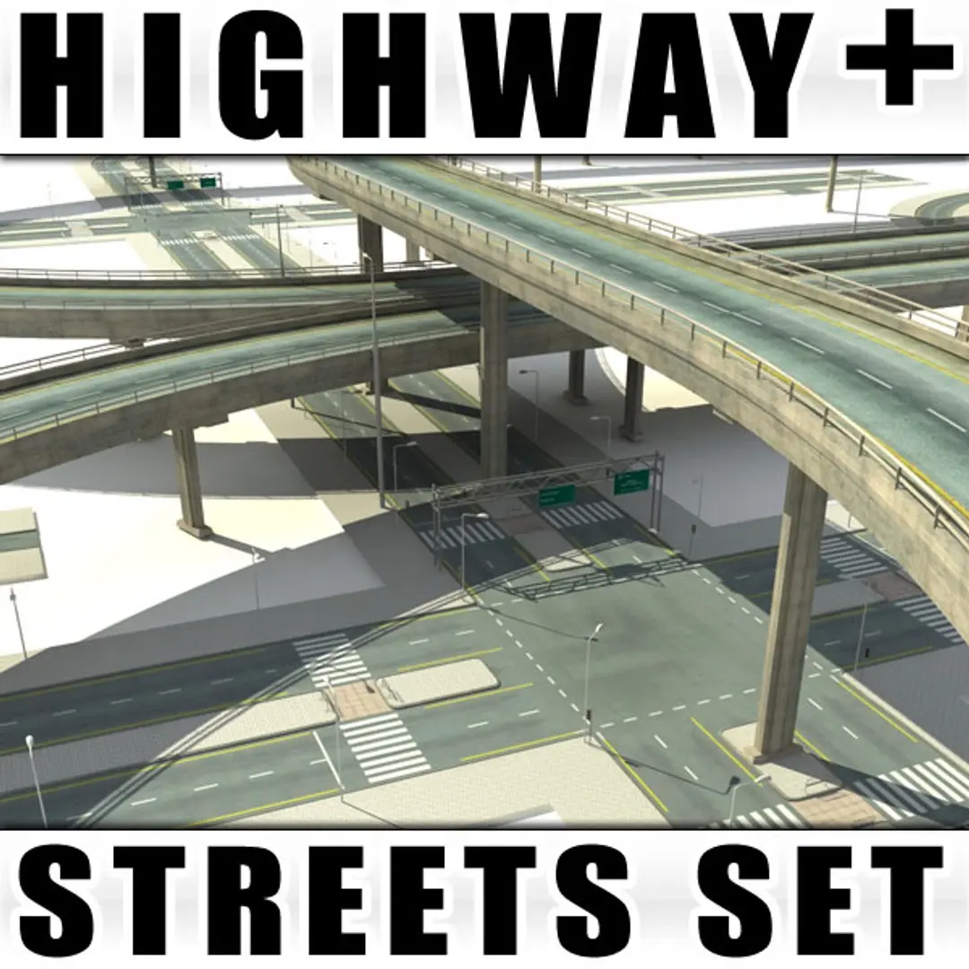 Highways and Streets Collection 3D model