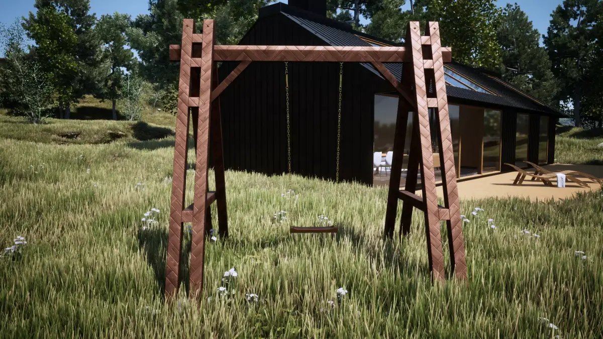 Japanese Theme Swing  3D model