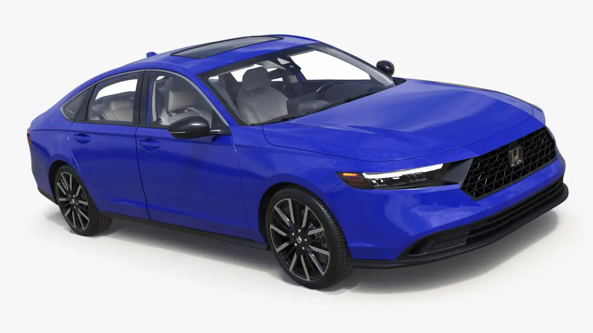 Blue Honda Accord 2025 3D model