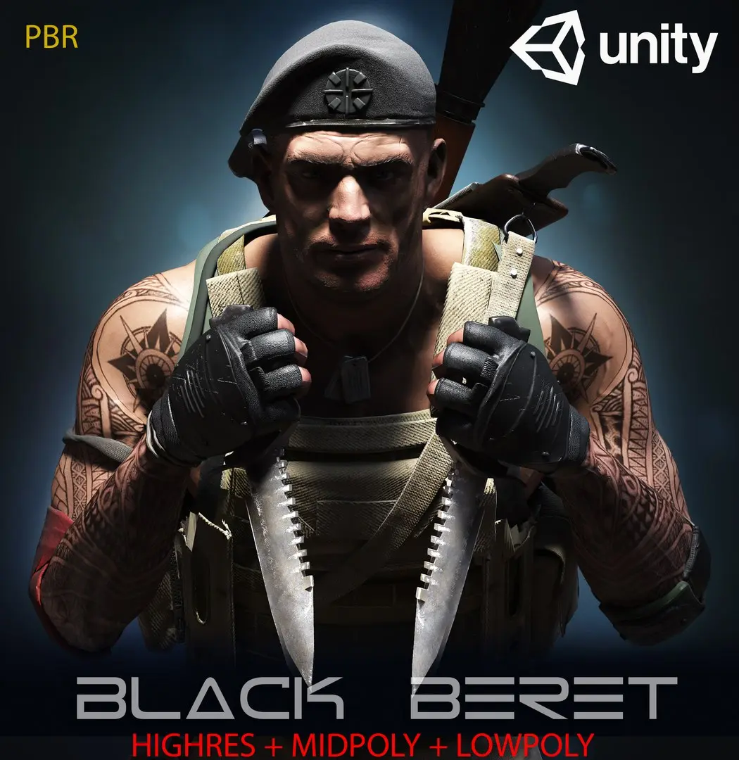 Soldier 3D model get