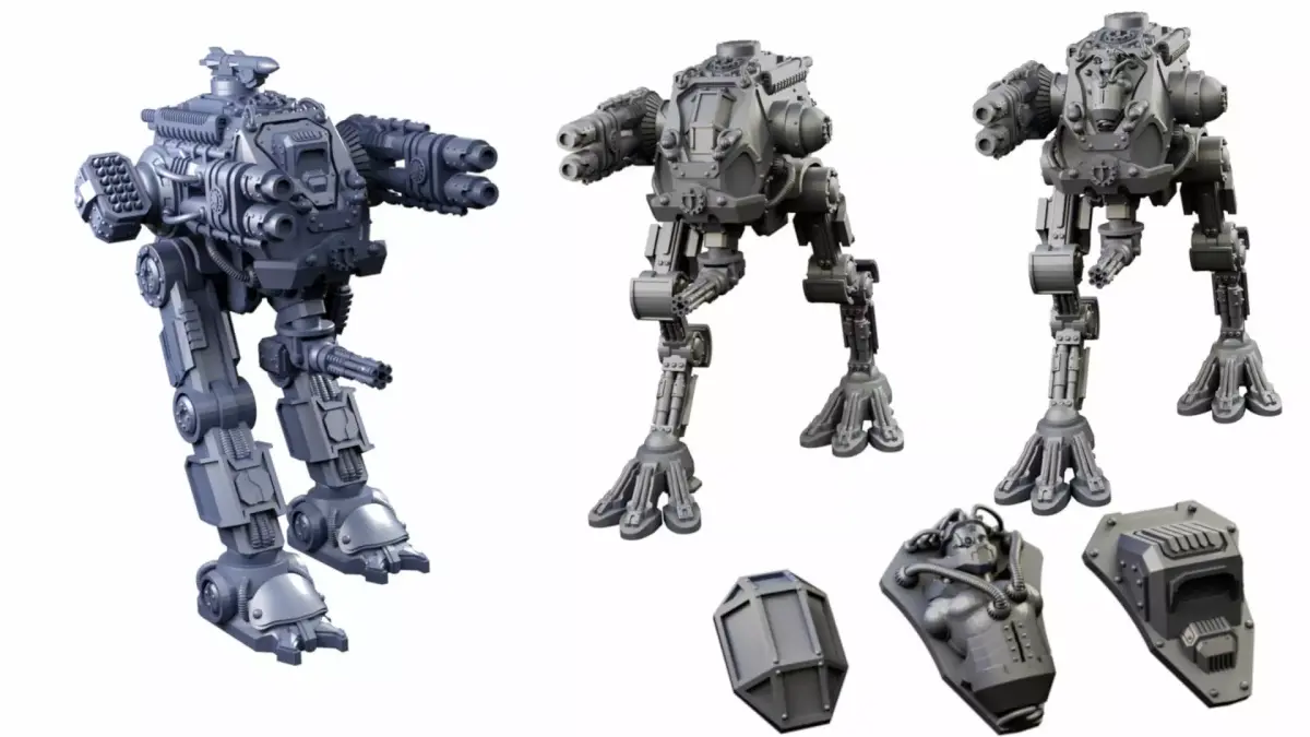 Iron Strider Sentinel Weapons Platform Wargame Proxy 3D print model