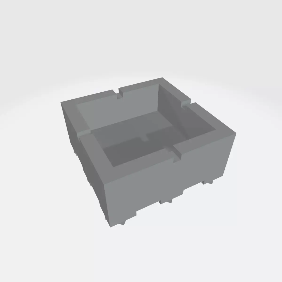 Ashtray styrofoam box 3D print model