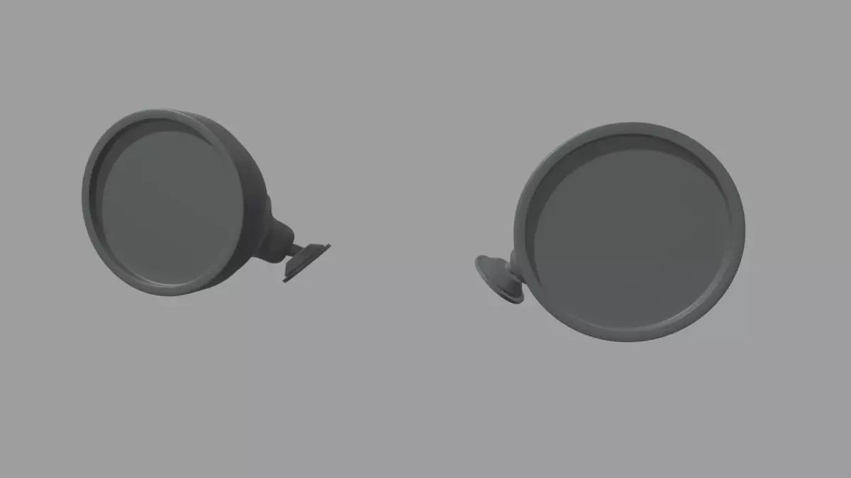 Car Mirror 030 Low-poly 3D model