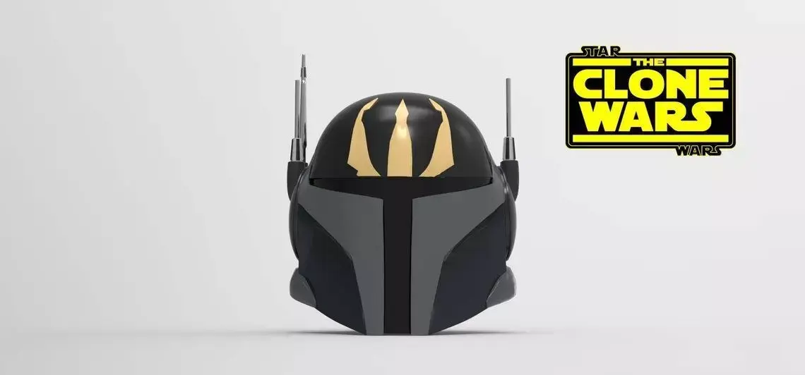 Pre Vizsla Clone Wars helmet STL file for 3d print 3D model