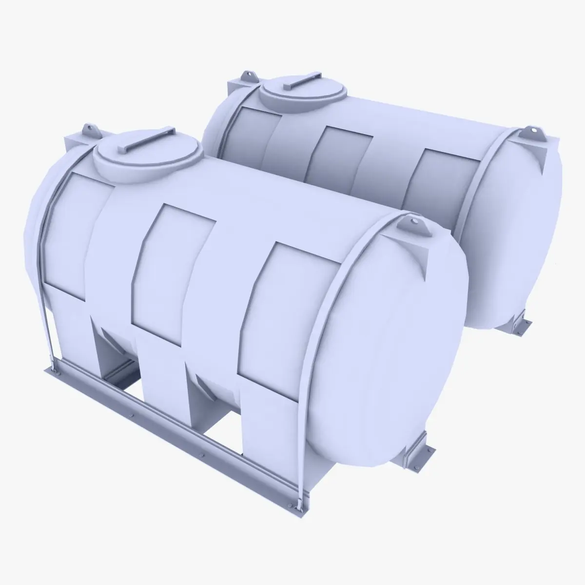 Water Tanks Low-poly 3D model purchase