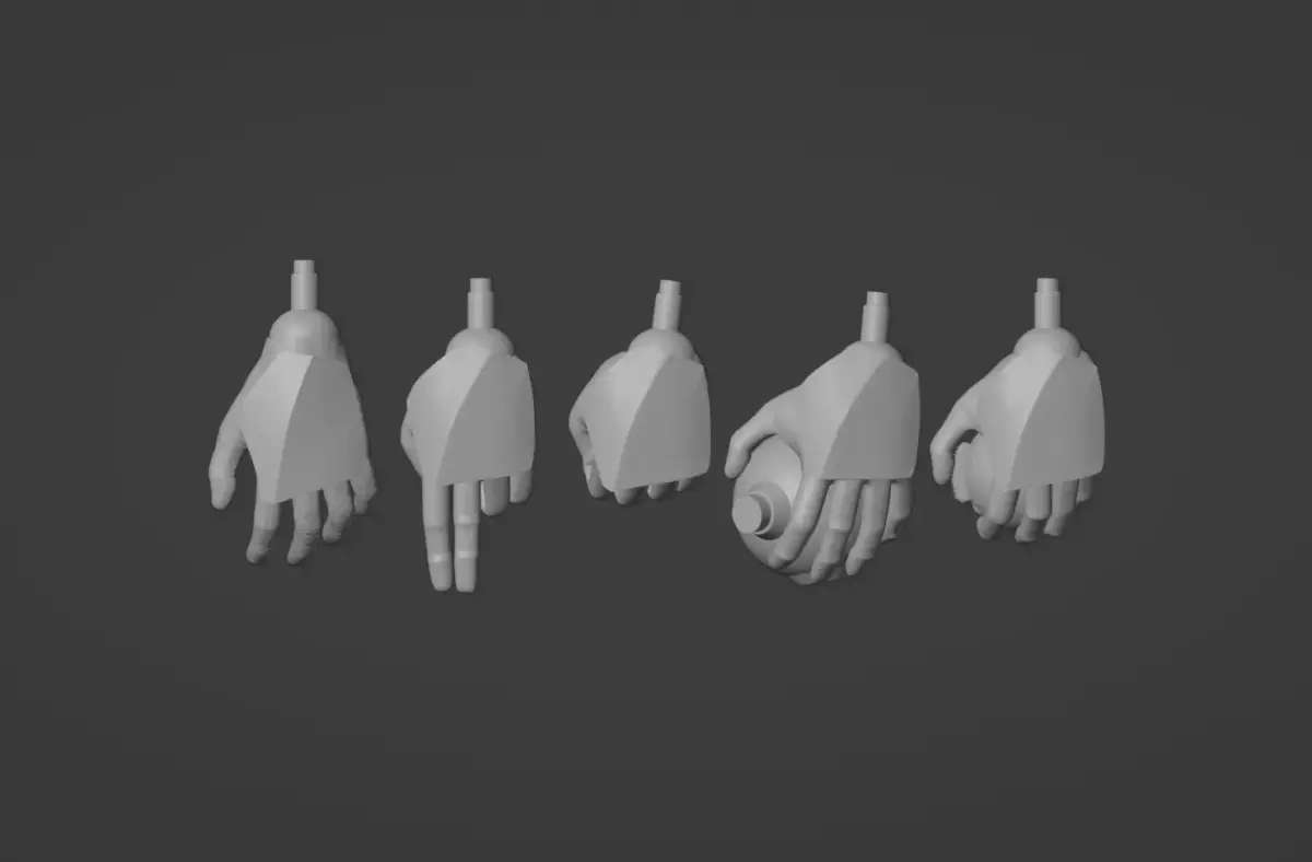 Clone Hands One-Twelfth Scale 3D print model purchase