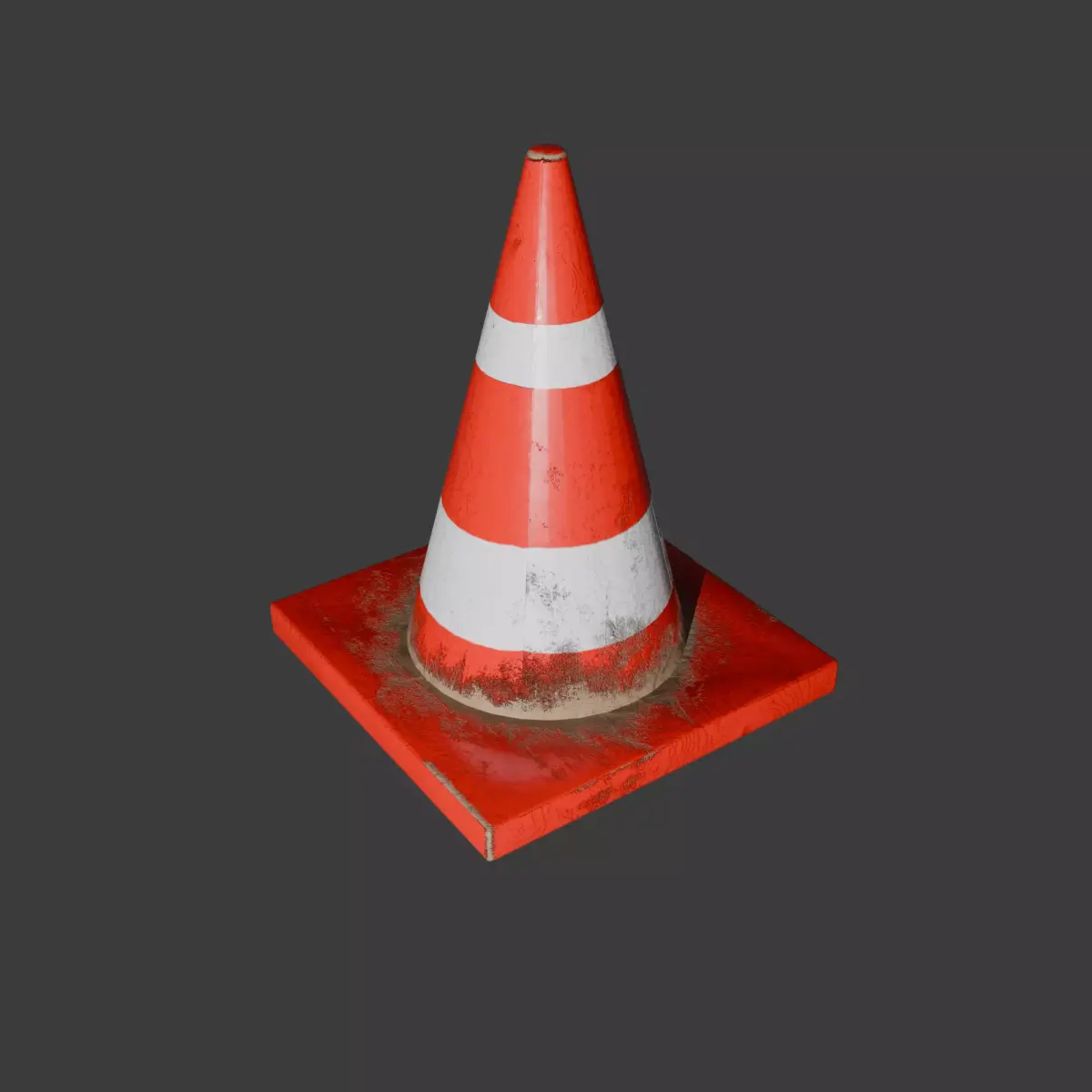 3D Cone Model - Low Polygonal Free low-poly 3D model