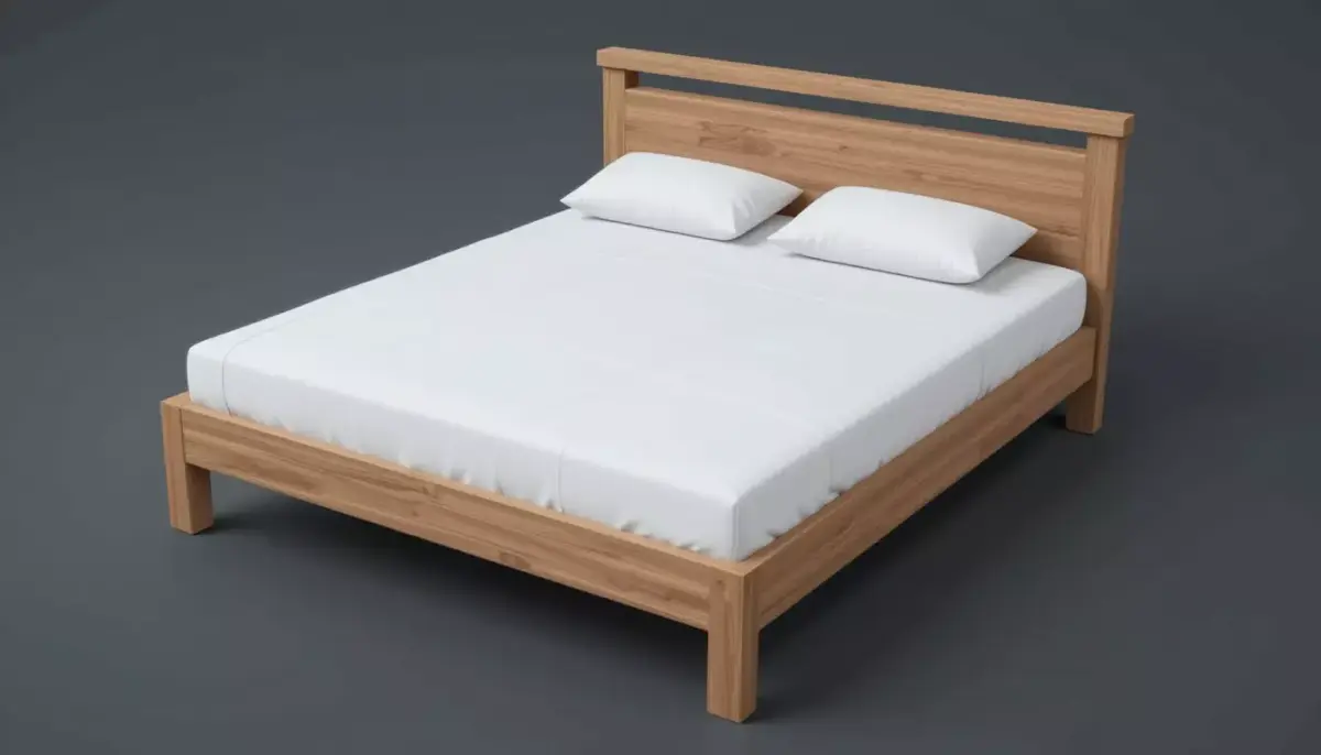 Simple Bed 3D Model  Low Poly Furniture  Game  Interior Ready Free low-poly 3D model