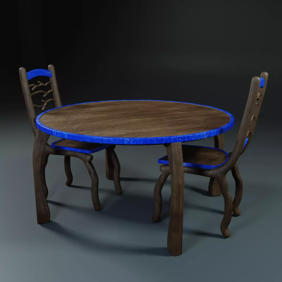 dining table and chair Free 3D model