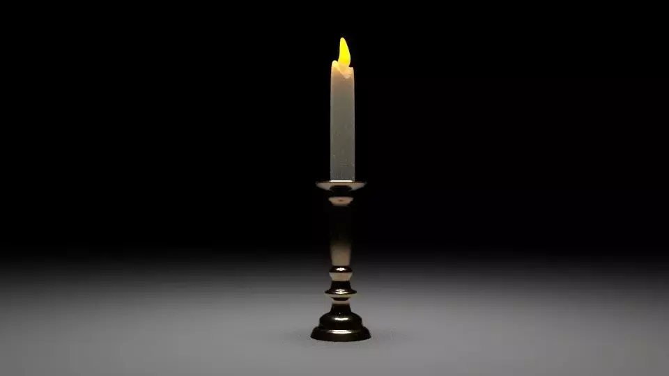 candle Free 3D model 3
