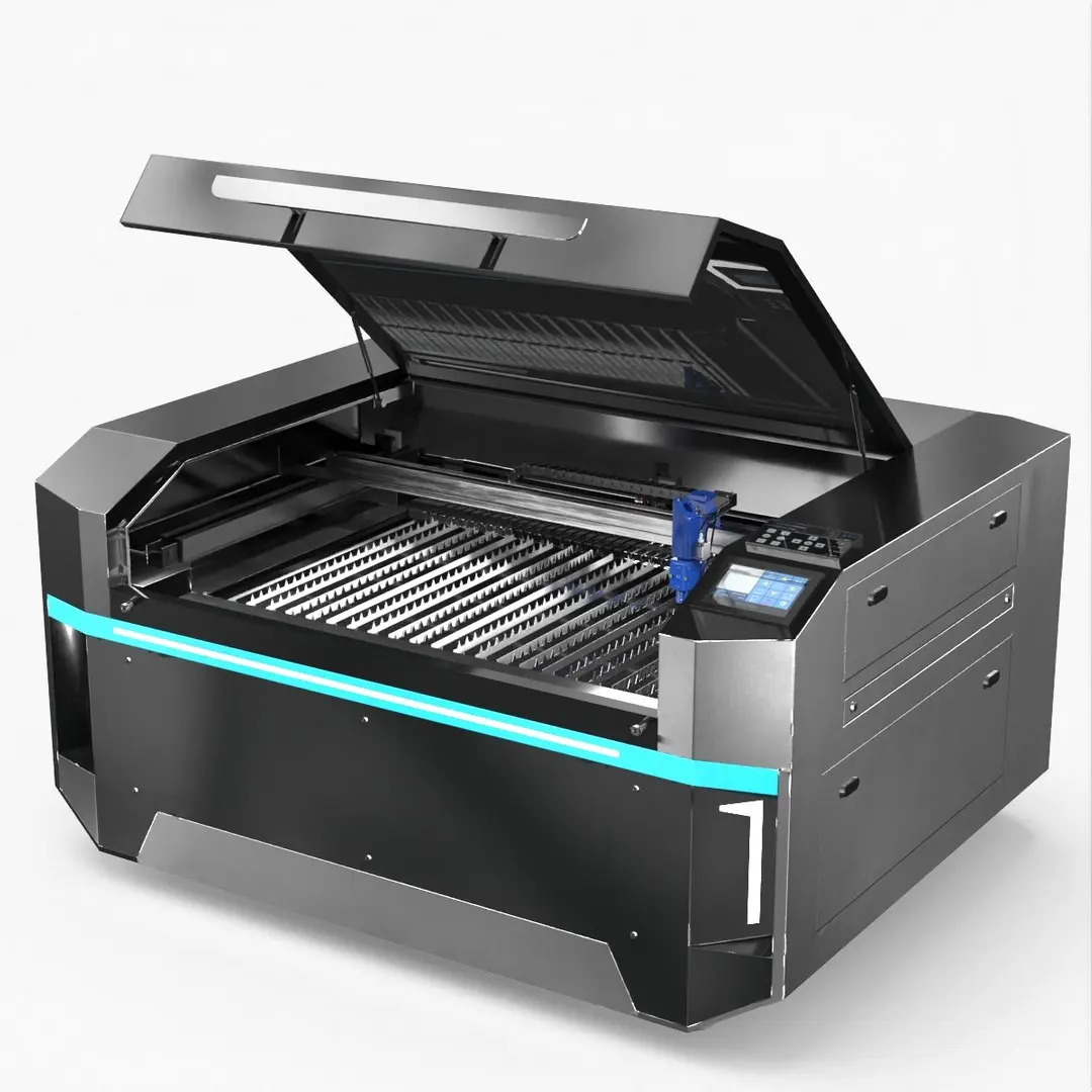 Steel Frame Laser Cutting System Rigged for Maya 3D model
