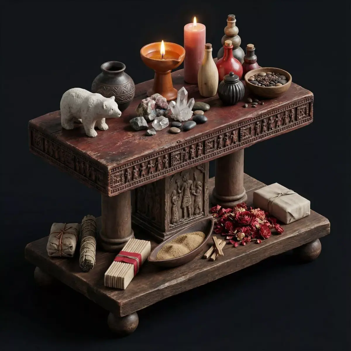 FREE Altar Table Free low-poly 3D model