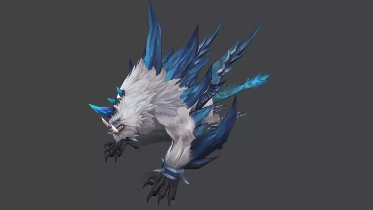 wolf demon Low-poly 3D model