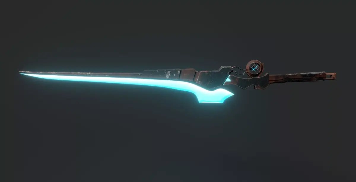 Cyberpunk Sword - Sci-Fi Energy Sword Low-poly 3D model