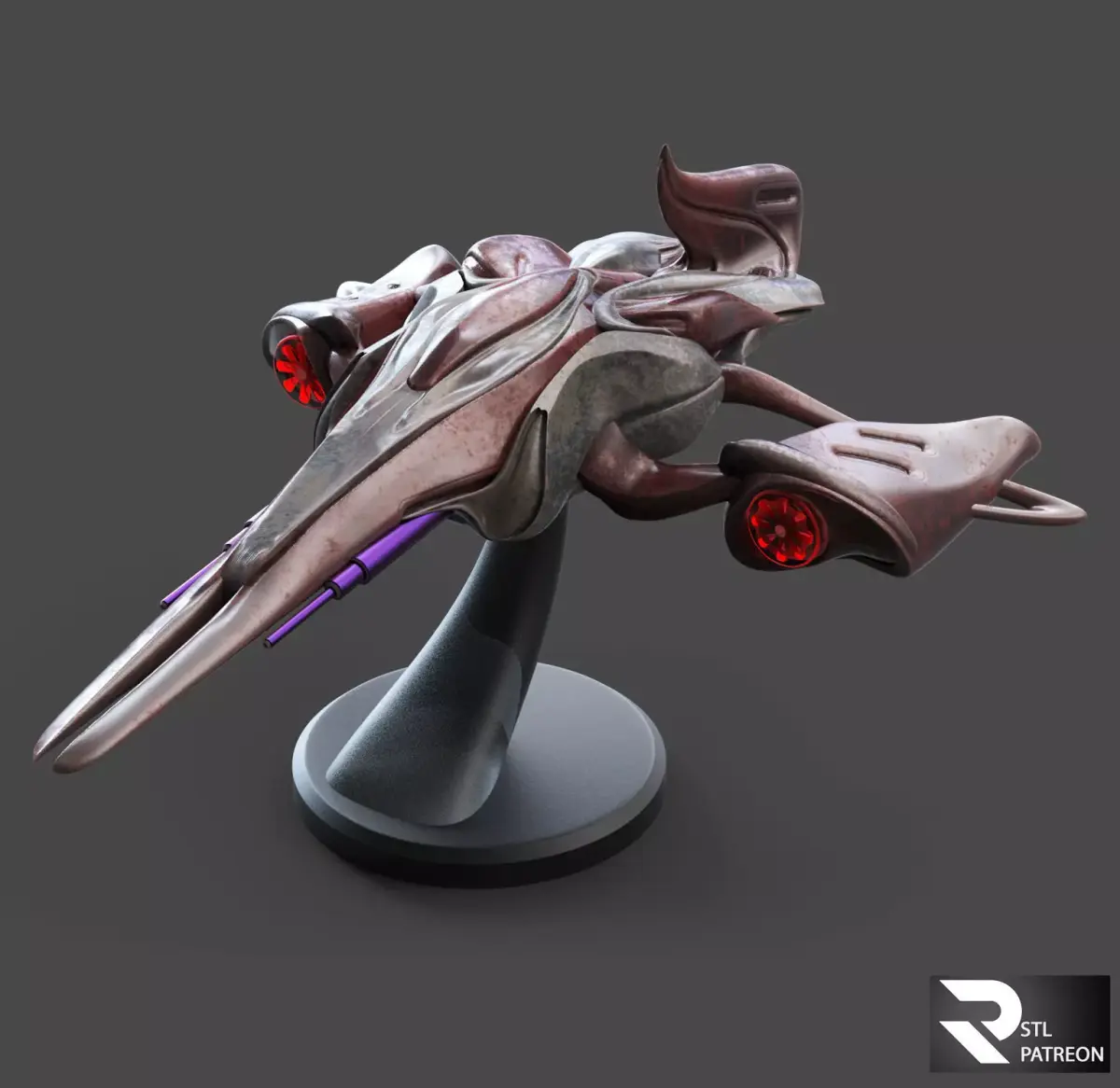 FArc-Corvette Spaceship Starcraft Style 3D print model