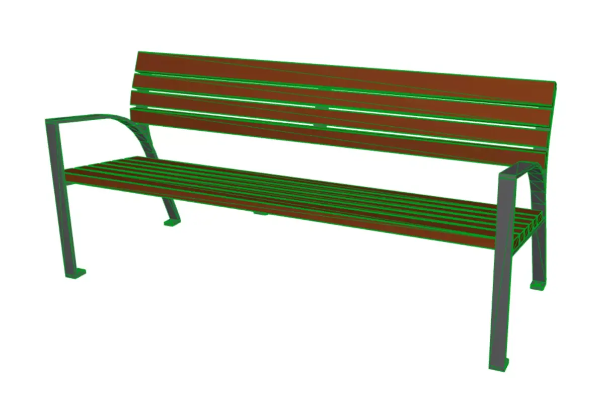 Bench park Free 3D model buy