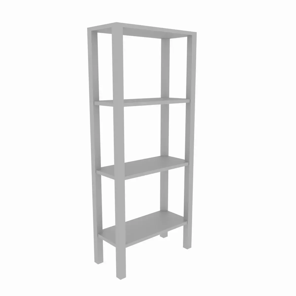 Interior outdoor shelf Low-poly 3D model