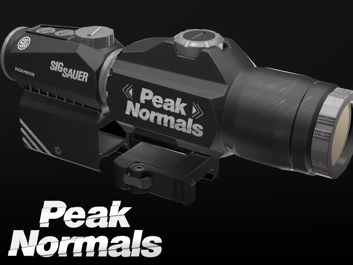 Sig Sauer - Romeo 5 Red Dot Sight Low-poly 3D model