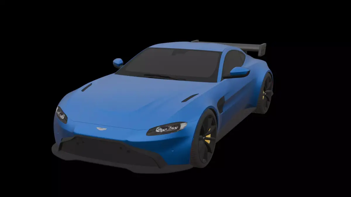 Aston Martin Vantage 2021 F1 - Full color multicolor 3d Print 3D print model