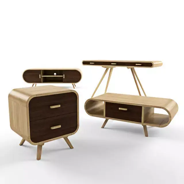 FONTEYN COLLECTION bedside table with two drawers Free 3D model