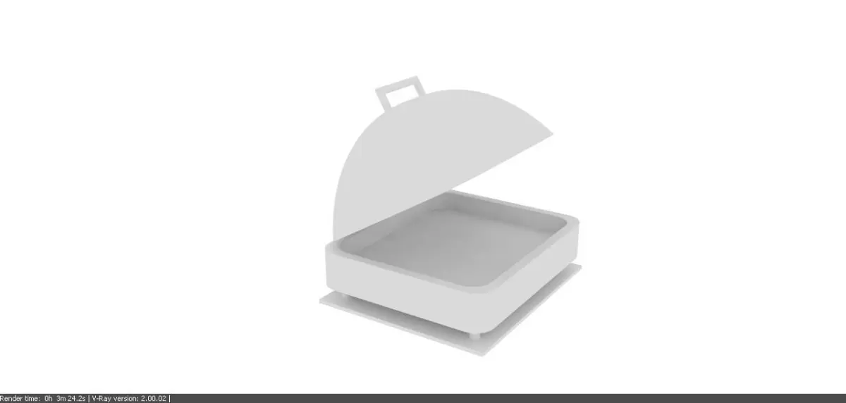 Chafing dish mock-up Free 3D model