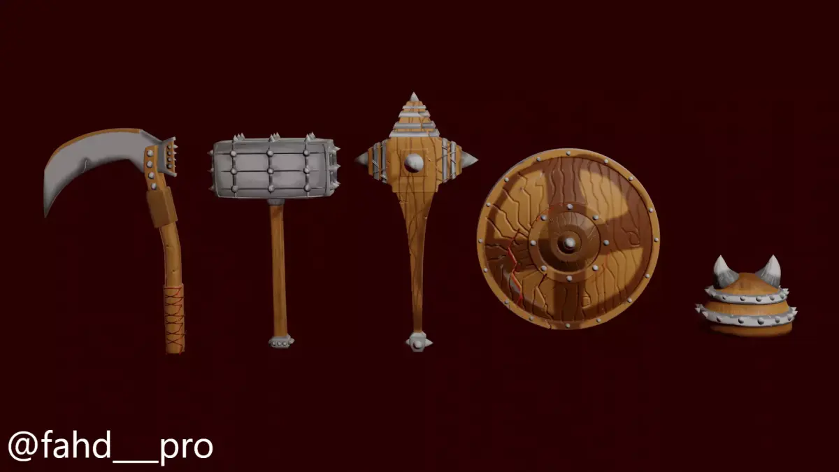 midavel game asset Low-poly 3D model