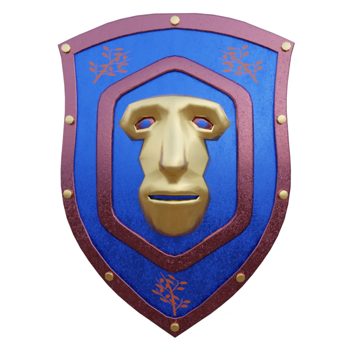 Art Shield Low-poly 3D model