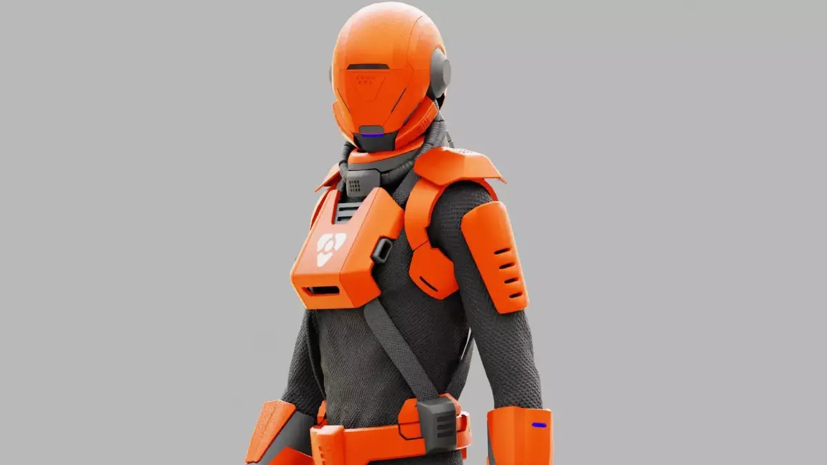 MARS MISSION SUITE  RIGGED 3D model