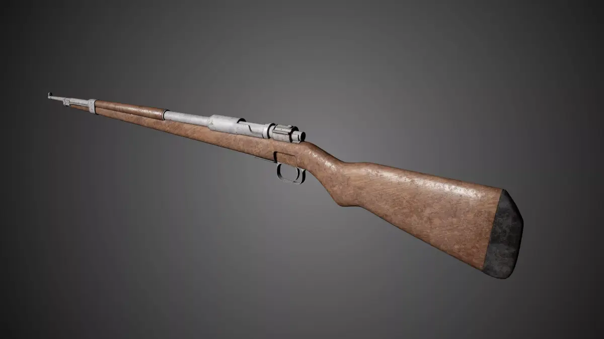 Rifle Lowpoly Low-poly 3D model