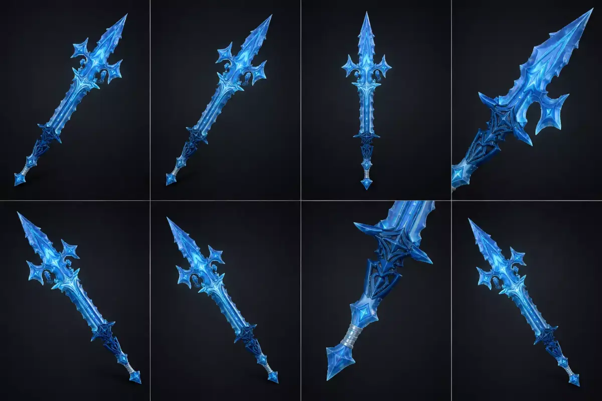 Glacial Wrath Low-poly 3D model