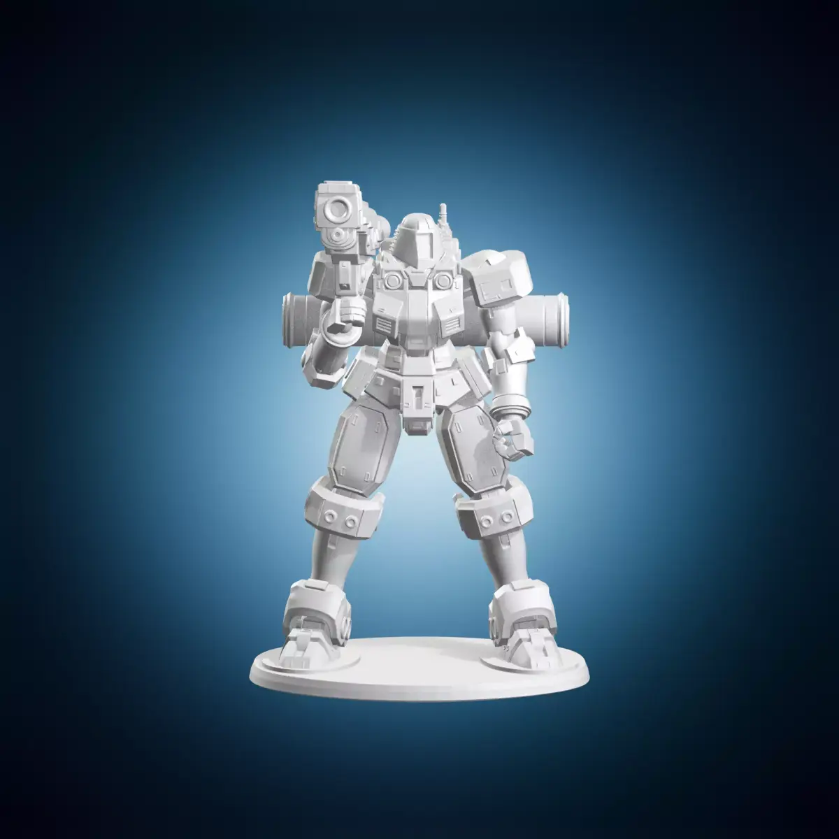 Sci-fi Mecha Robot Shoulder Cannon 3D print model