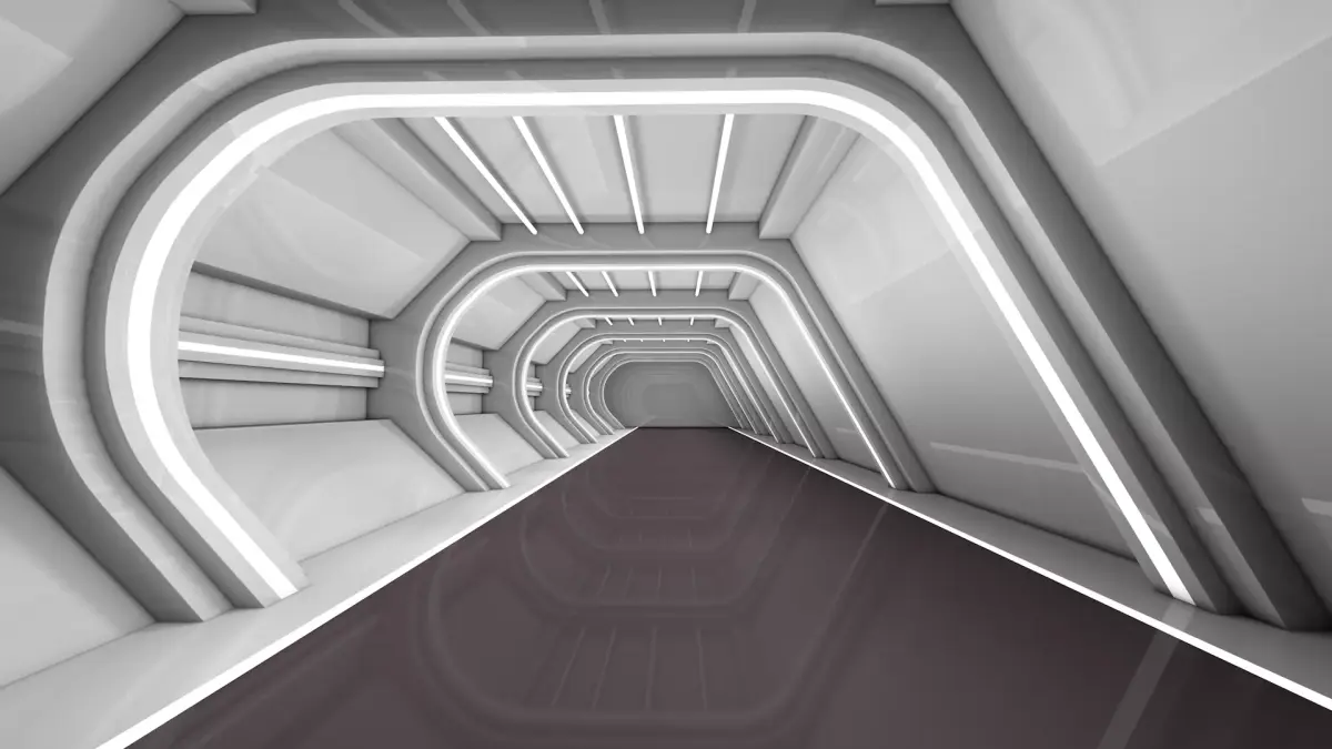 Corridor Interior 3D model 3