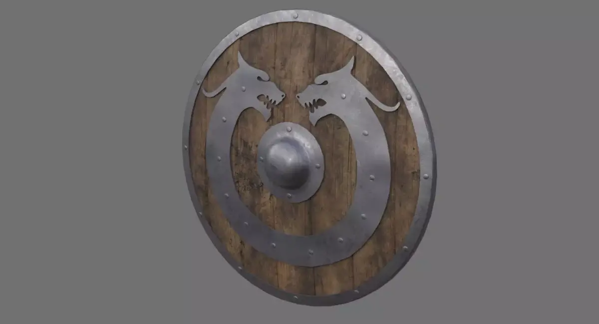 Shield 1A Low-poly 3D model