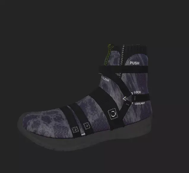TechWearShoes shoe with straps 3D model
