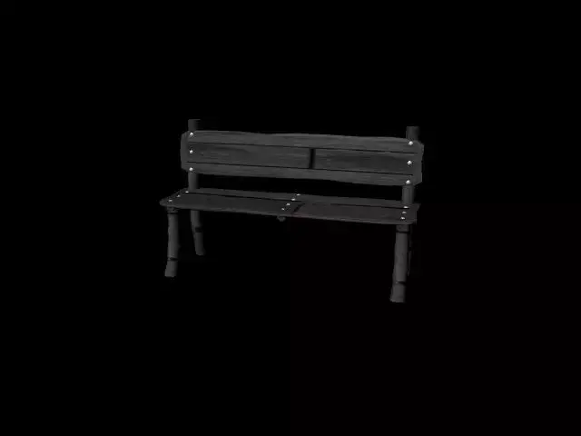 Wooden Bench Free low-poly 3D model order