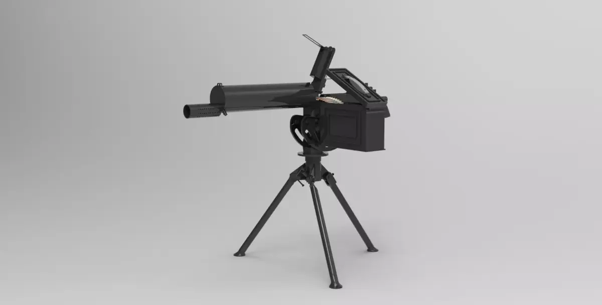 Maxim machine gun  3D model