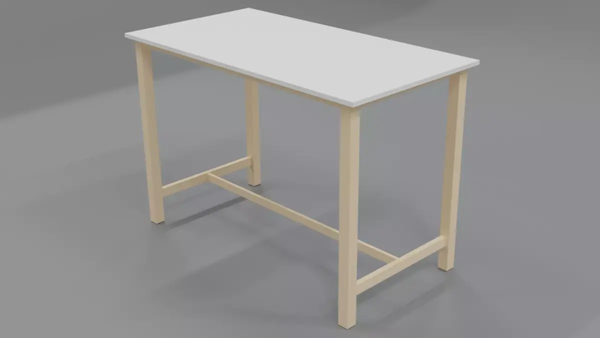 Kitchen Table Free low-poly 3D model
