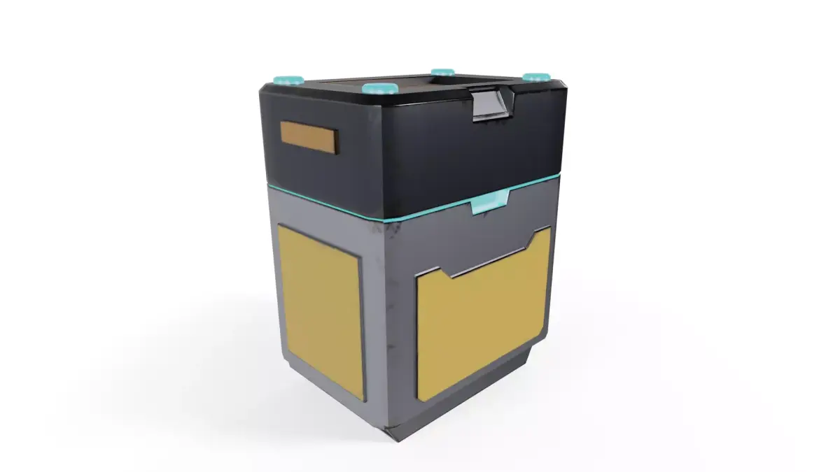 Sci-Fi Storage Loot Crate 05 - PBR Game Ready 3D model