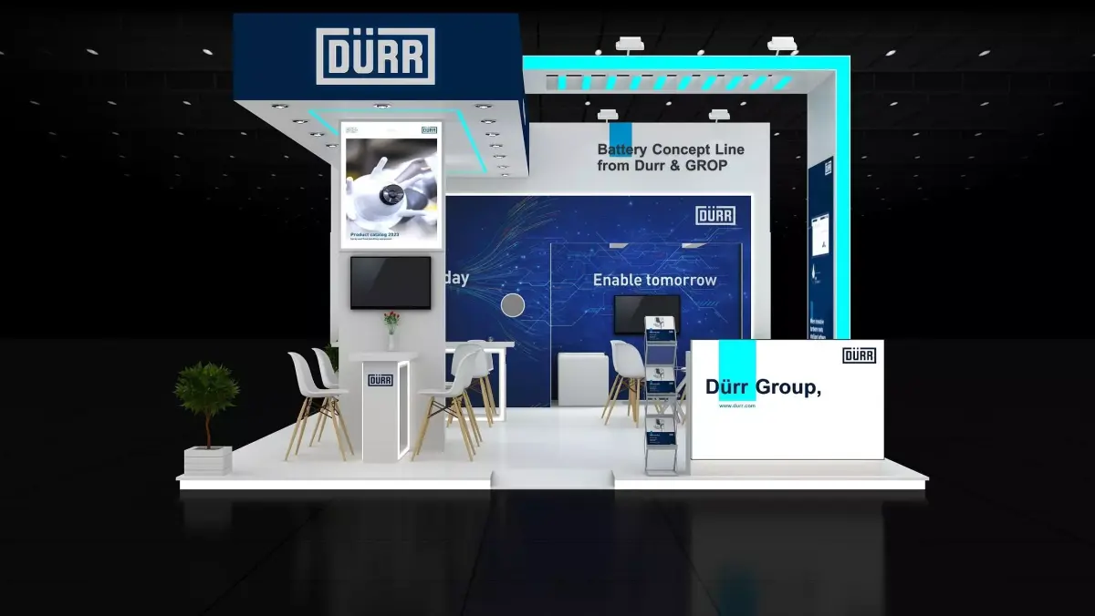 15mtr x 6mtr expo stall 3side open Exhibition Stand Design Free 3D model
