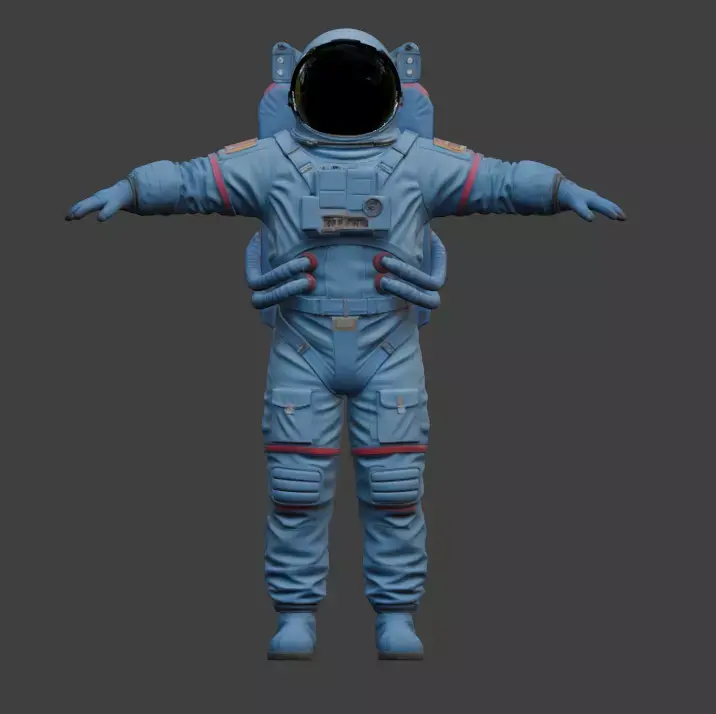 Realistic Astronaut Space Suit 3D model 6